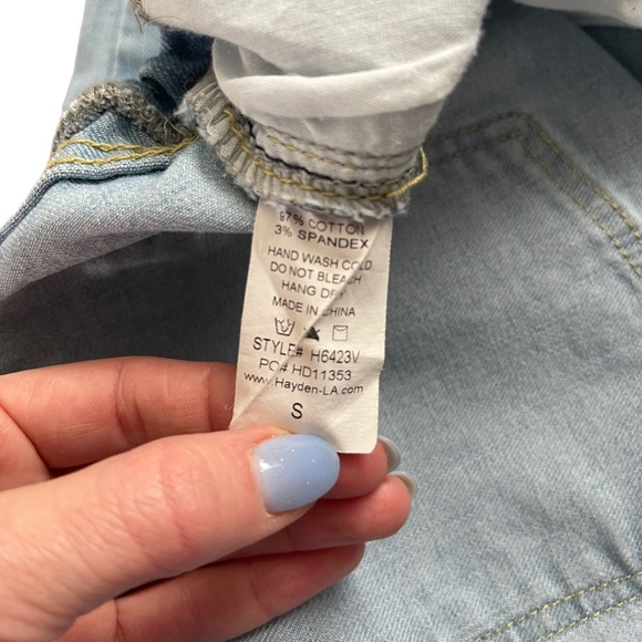 Hayden Los Angelos Distressed Drawstring Denim Jeans - Picture 5 of 5